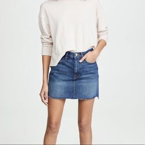Frame Denim Blue Mini Skirt